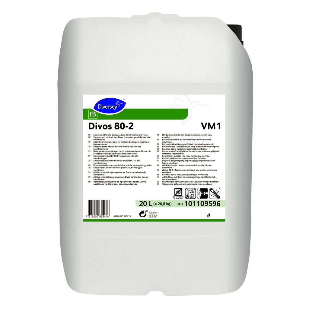 Divos 80-2 VM1 20L - Enzymatisch additief voor Divos producten, geschikt voor alle membranen